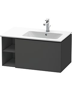 Duravit L-Cube vanity unit LC619204949 82x48.1x40cm, 2000 pull-out, basin on the right, matt graphite
