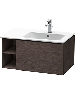 Duravit L-Cube vanity unit LC619207272 82x48.1x40cm, 2000 pull-out, basin on the right, brushed dark oak