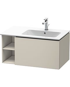 Duravit L-Cube meuble sous vasque LC619209191 82x48,1x40cm, 2000 coulissant, vasque à droite, taupe mat