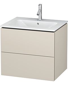 L-Cube Duravit vasque LC624009191 62 x 48, 2000 cm, taupe mat, 2 tiroirs, suspendu