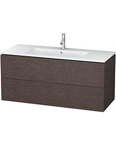 Duravit L-Cube Duravit LC624307272 chêne brossé foncé, 122x55x48,1cm, 2 tiroirs