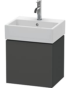 L-Cube Duravit vasque LC6245L4949 43,4x34,1x40cm, suspendu, porte à gauche, graphite mat