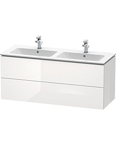 Duravit L-Cube vanity unit LC625802222 Weiß Hochglanz , 129x55x48.1cm, 2 drawers