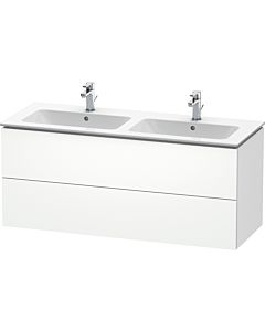 Duravit L-Cube meuble sous vasque LC625801818 Weiß Matt , 129x55x48,1cm, 2 tiroirs