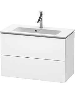 Duravit L-Cube Waschtisch-Unterschrank LC625701818 82 x 39,1 cm, weiß matt, 2 Schubkästen, wandhängend