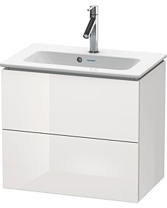 L-Cube Duravit vasque LC625602222 62 x 39, 2000 cm, blanc brillant, 2 tiroirs, suspendu