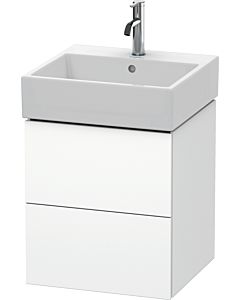 Duravit L-Cube Waschtisch-Unterschrank LC627401818 48,4 x 45,9 cm, weiß matt, 2 Schubkästen, wandhängend
