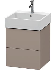 L-Cube Duravit vasque LC627404343 48,4 x 45,9 cm, basalte mat, 2 tiroirs, suspendu