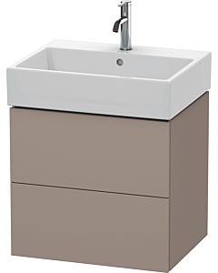Duravit L-Cube vanity unit LC627504343 58.4x 45.9 cm, basalt matt, 2 drawers, wall-hung