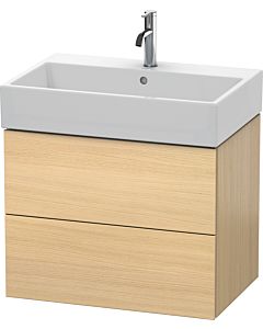 Duravit L-Cube vanity unit LC627607171 68.4 x 45.9 cm, Mediterranean oak, 2 drawers, wall-hung