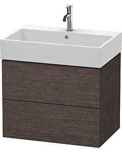 Duravit L-Cube Waschtisch-Unterschrank LC627607272 68,4 x 45,9 cm, eiche dunkel gebürstet, 2 Schubkästen, wandhängend