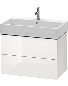Duravit L-Cube vanity unit LC627702222 78.4x 45.9 cm, white high gloss, 2 drawers, wall-hung