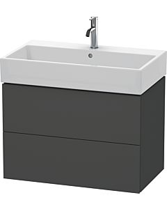 Duravit L-Cube Waschtisch-Unterschrank LC627704949 78,4x 45,9 cm, graphit matt, 2 Schubkästen, wandhängend