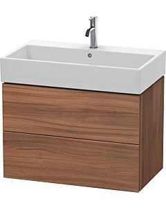 Duravit L-Cube vanity unit LC627707979 78.4x 45.9 cm, natural walnut, 2 drawers, wall-hung