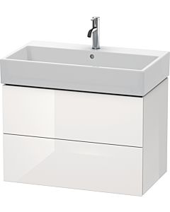 L-Cube Duravit vasque LC627708585 78,4x 45,9 cm, blanc brillant, 2 tiroirs, suspendu