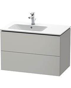 Duravit L-Cube Waschtisch-Unterschrank LC629100707 82x48,1x55cm, 2 Schubkästen, Becken links, betongrau matt