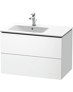 Duravit L-Cube meuble sous vasque LC629101818 82x48,1x55cm, 2 tiroirs, vasque à gauche, blanc mat