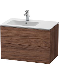 Duravit L-Cube vanity unit LC629102121 82x48.1x55cm, 2 drawers, basin on the left, dark walnut