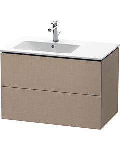 Duravit L-Cube Meuble sous-vasque LC629107575 82x48,1x55cm, 2 tiroirs, lavabo à gauche, lin