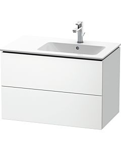 Duravit L-Cube meuble sous vasque LC629201818 82x48,1x55cm, 2 tiroirs, vasque à droite, blanc mat