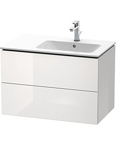 Duravit L-Cube vanity unit LC629202222 82x48.1x55cm, 2 drawers, basin on the right, white high gloss