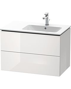 Duravit L-Cube vanity unit LC629208585 82x48.1x55cm, 2 drawers, basin on the right, white high gloss