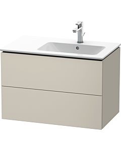Duravit L-Cube meuble sous vasque LC629209191 82x48,1x55cm, 2 tiroirs, vasque à droite, taupe mat