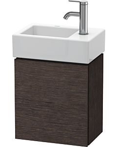 Duravit L-Cube vanity unit LC6293R7272 36.4x24.1x40cm, wall-hung, door on the right, brushed dark oak