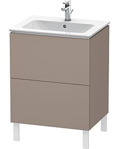 Duravit L-Cube Waschtisch-Unterschrank LC662504343 62 x 48,1 cm, basalt matt, 2 Auszüge, stehend