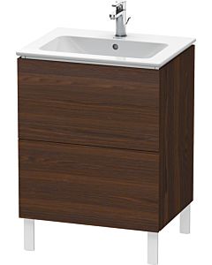Duravit L-Cube vanity unit LC662506969 62 x 48, 2000 cm, brushed walnut, 2 pull-outs, standing