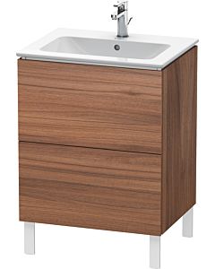 Duravit L-Cube Waschtisch-Unterschrank LC662507979 62 x 48,1 cm, nussbaum natur, 2 Auszüge, stehend