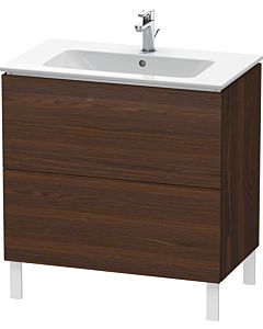 L-Cube Duravit vasque LC662606969 82 x 48, 2000 cm, noyer brossé, 2 coulissants, debout