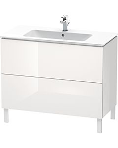 L-Cube Duravit vasque LC662702222 102 x 48, 2000 cm, match2 brillant, 2 blanc