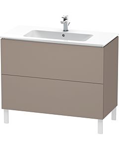 Duravit L-Cube Waschtisch-Unterschrank LC662704343 102 x 48,1 cm, basalt matt, 2 Auszüge, stehend