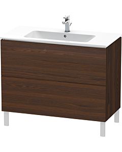 Duravit L-Cube Waschtisch-Unterschrank LC662706969 102 x 48,1 cm, nussbaum gebürstet, 2 Auszüge, stehend