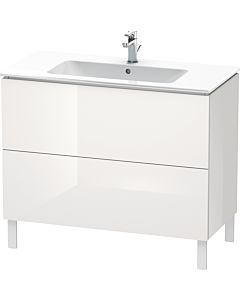 L-Cube Duravit vasque LC662708585 102 x 48, 2000 cm, match2 brillant, 2 blanc