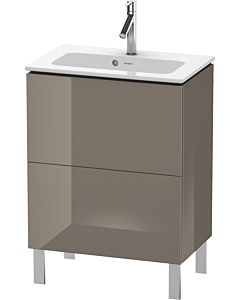 L-Cube Duravit vasque LC667308989 62 x 39, 2000 cm, gris flanelle brillant, 2 coulissants, debout