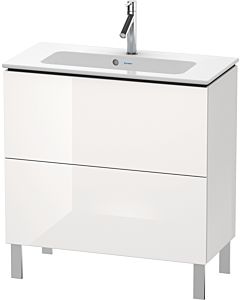 L-Cube Duravit vasque LC667402222 82 x 39, 2000 cm, match2 brillant, 2 blanc