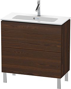 L-Cube Duravit vasque LC667406969 82 x 39, 2000 cm, noyer brossé, 2 coulissants, debout