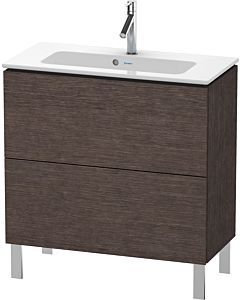 L-Cube Duravit vasque LC667407272 82 x 39, 2000 cm, chêne brossé foncé, 2 coulissants, debout