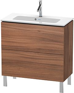 L-Cube Duravit vasque LC667407979 82 x 39, 2000 cm, noyer naturel, 2 coulissants, debout
