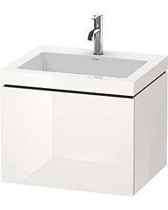 Duravit L-Cube vanity unit LC6916N8080 60 x 48 cm, without tap hole, graphite super matt, 2000 pull-out