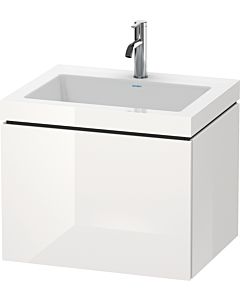 Duravit L-Cube vanity unit LC6916O8585 60 x48 cm, 2000 tap hole, white high gloss, 2000 pull-out