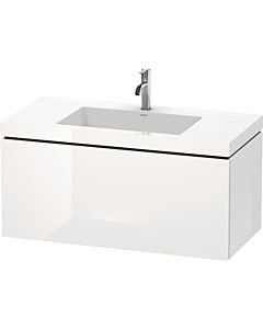 L-Cube Duravit vasque LC6918N2222 100 x 48 cm, sans trou pour robinetterie, blanc brillant, 2000 coulissant