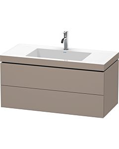 L-Cube Duravit vasque LC6928O4343 100 x 48 cm, 2000 , basalte mat, 2 tiroirs