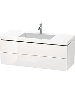 Duravit L-Cube Waschtisch-Unterschrank LC6929N6969 120 x 48 cm, ohne Hahnloch, nussbaum gebürstet, 2 Schubkästen