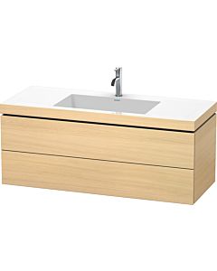 Duravit L-Cube vanity unit LC6929O7171 120 x 48 cm, 2000 tap hole, Mediterranean oak, 2 drawers
