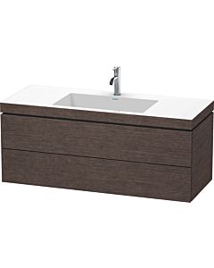 L-Cube Duravit vasque LC6929O7272 120 x 48 cm, 2000 , chêne foncé brossé, 2 tiroirs