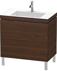 L-Cube Duravit vasque LC6937O6969 80 x 48 cm, trou pour robinet match2, noyer brossé, 2 2000