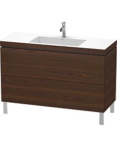 L-Cube Duravit vasque LC6939O6969 120 x 48 cm, trou pour robinet match2, noyer brossé, 2 2000